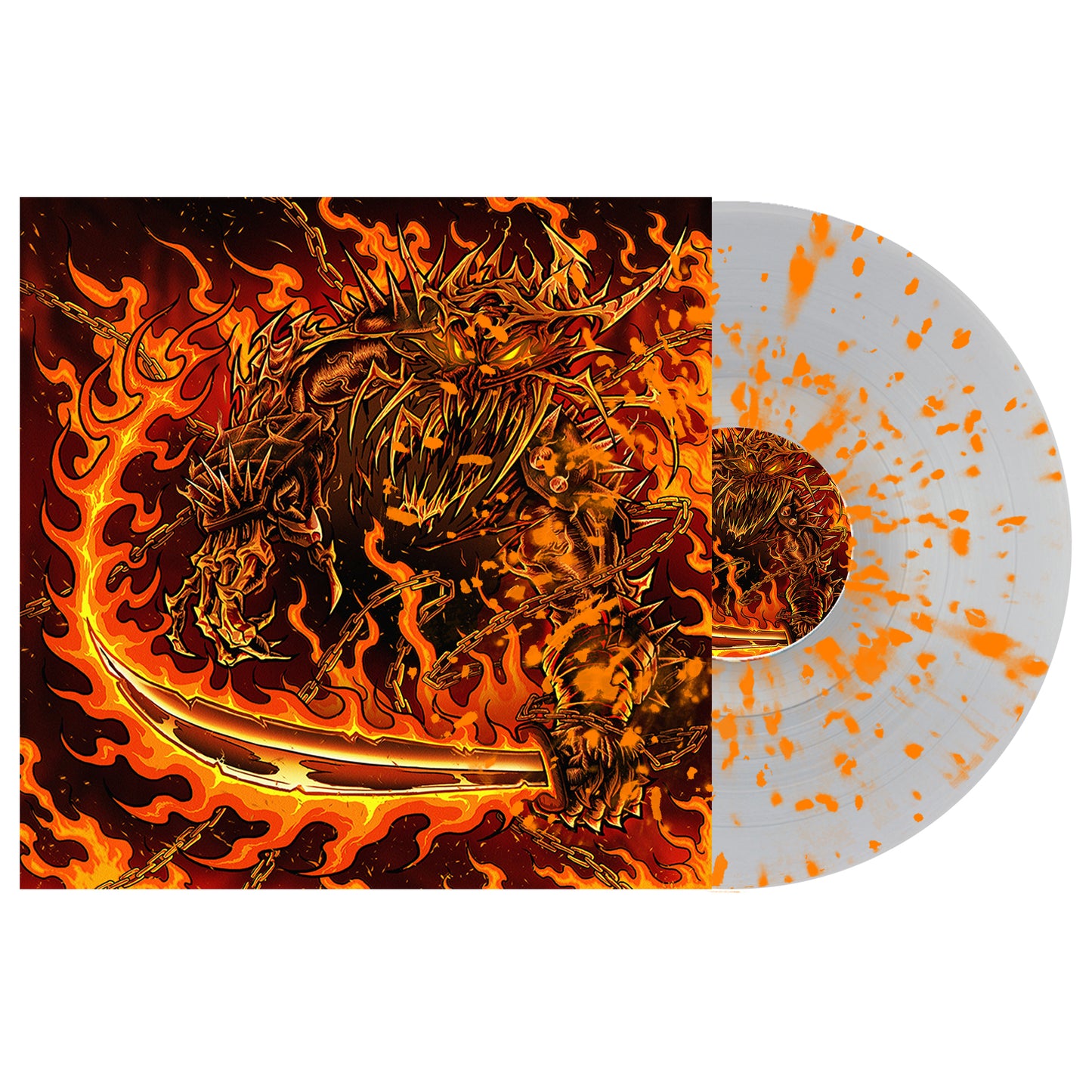 Black My Heart EP Colored Vinyl Clear With Red Splatter